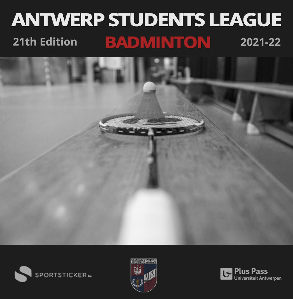Sportaniser Banner 2021-22 Antwerp Student League Badminton