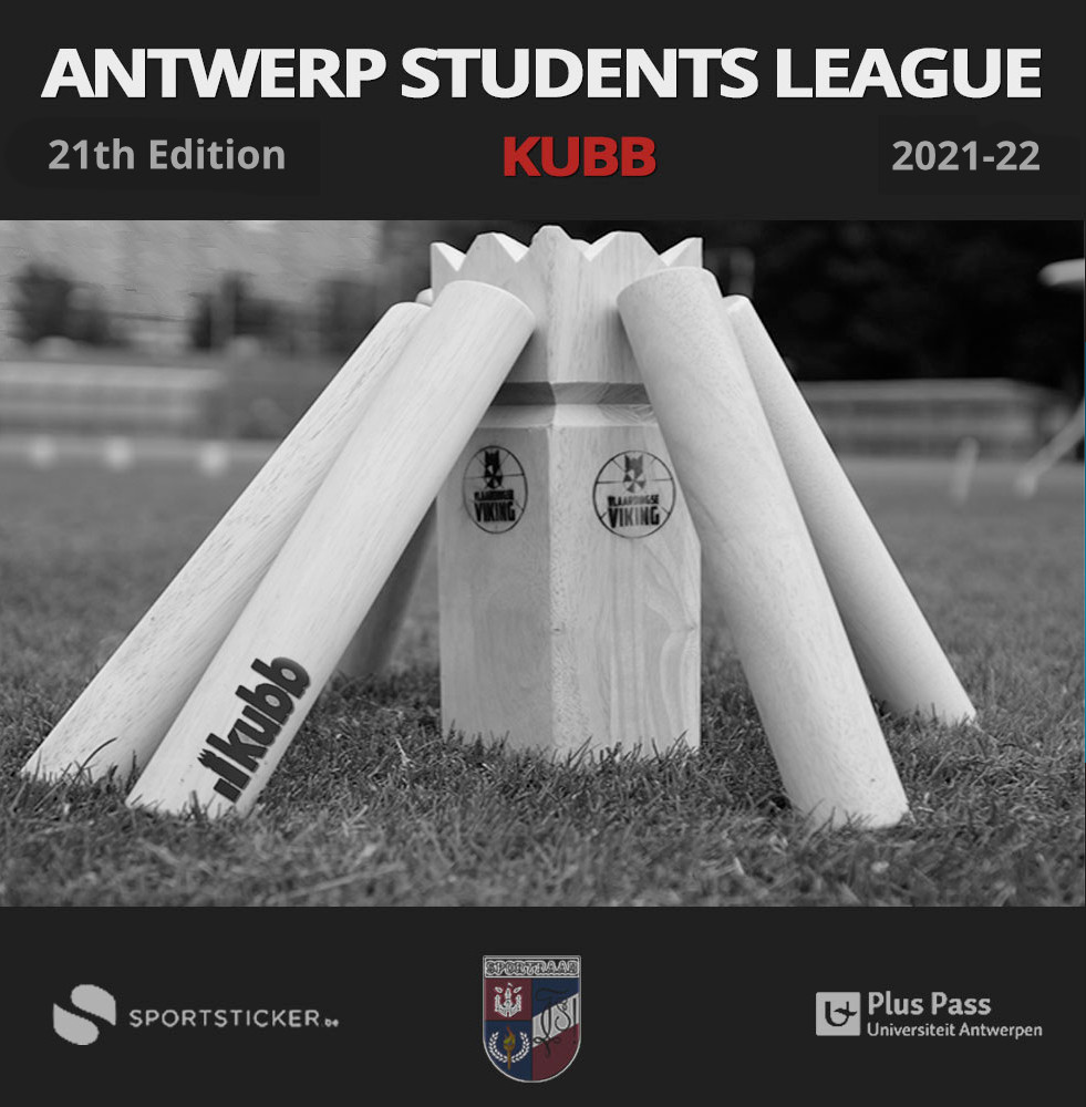 Sportaniser Banner 2021-22 Antwerp Student League Kubb